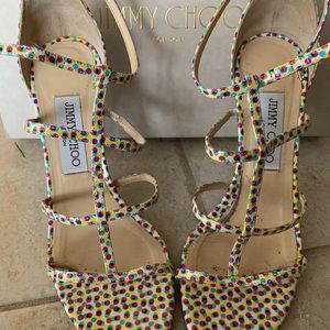 Jimmy Choo Dory Heel Polka Dot size 37.5